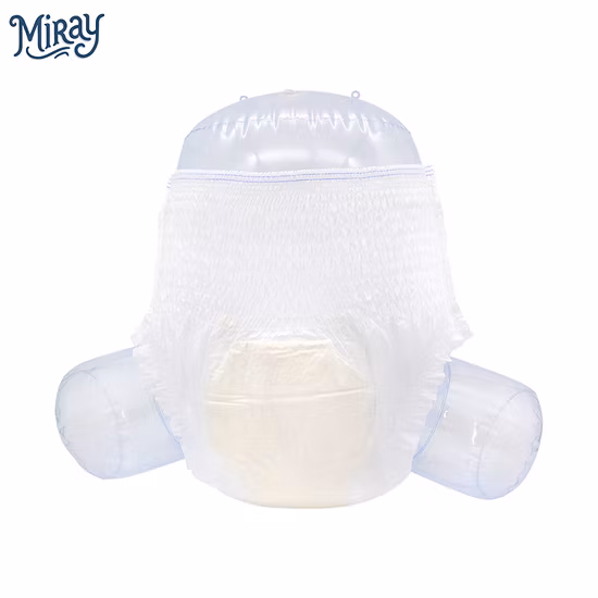 Disposable and Fluff Pulp Material Adult Pull up Pants Diaper in China