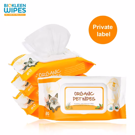 Ast Safety Ingredient Non-Woven Fabric Pet Wet Wipes